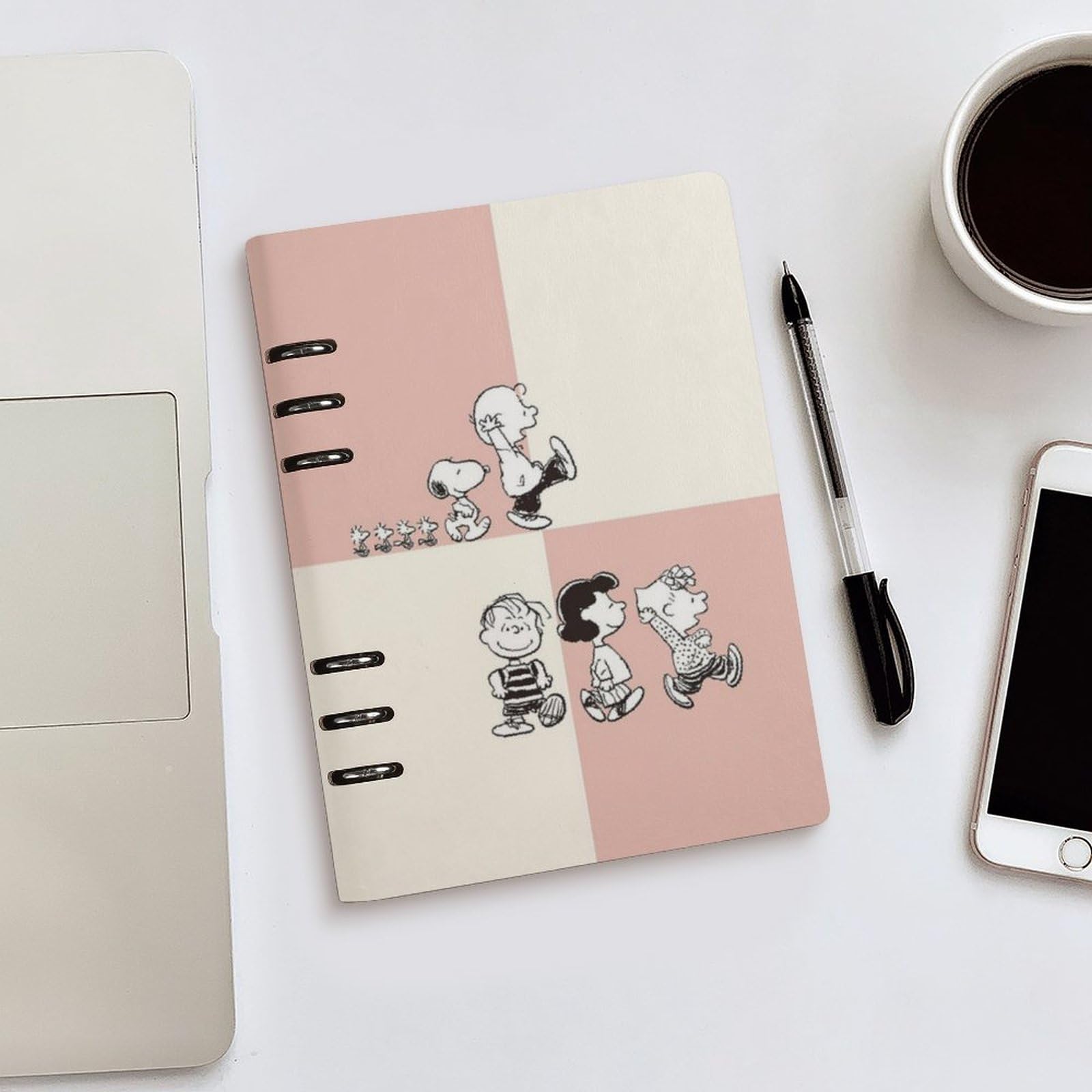 Amazon | スヌーピー (6) ルーズリーフノート バインダーノート メモ帳